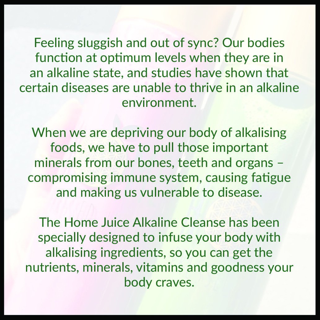Alkaline Flow - 1 Day Cleanse - Home Juice