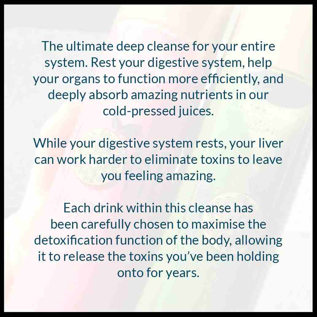Deep System Organic Juice Cleanse Program (Liver and Gut Cleanse ...